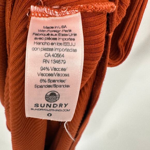 SUNDRY NWT Long Sleeve Cutout Dress // XS - Picture 8 of 10